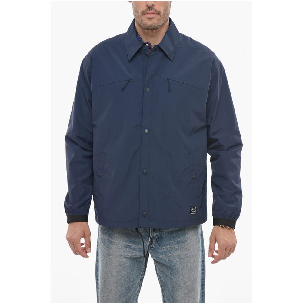 Woolrich Nylon MOUNTAIN STROLL Overshirt with Snap Buttons