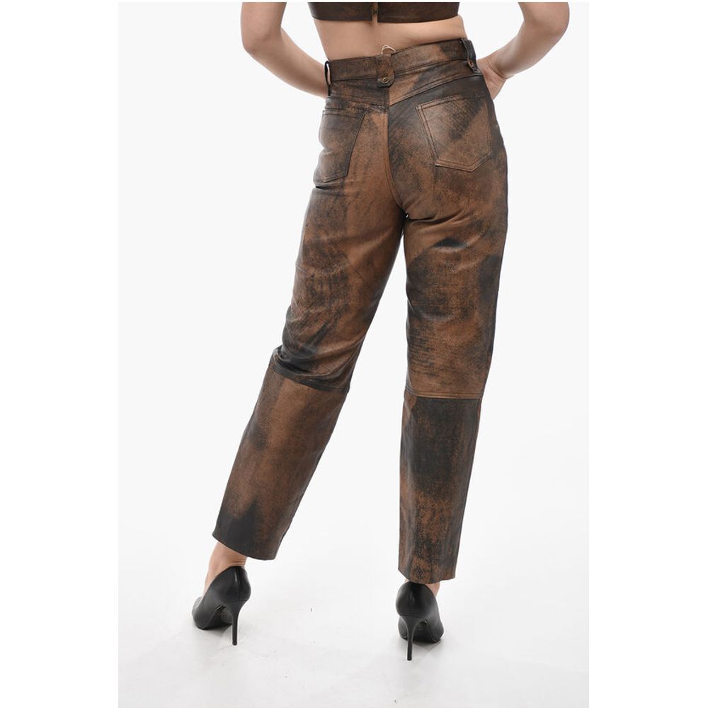 BAIA 4 Pocket Mom Fit Leather Pants
