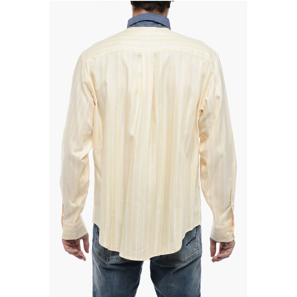 4SDesigns Button Down Awning Striped Shirt