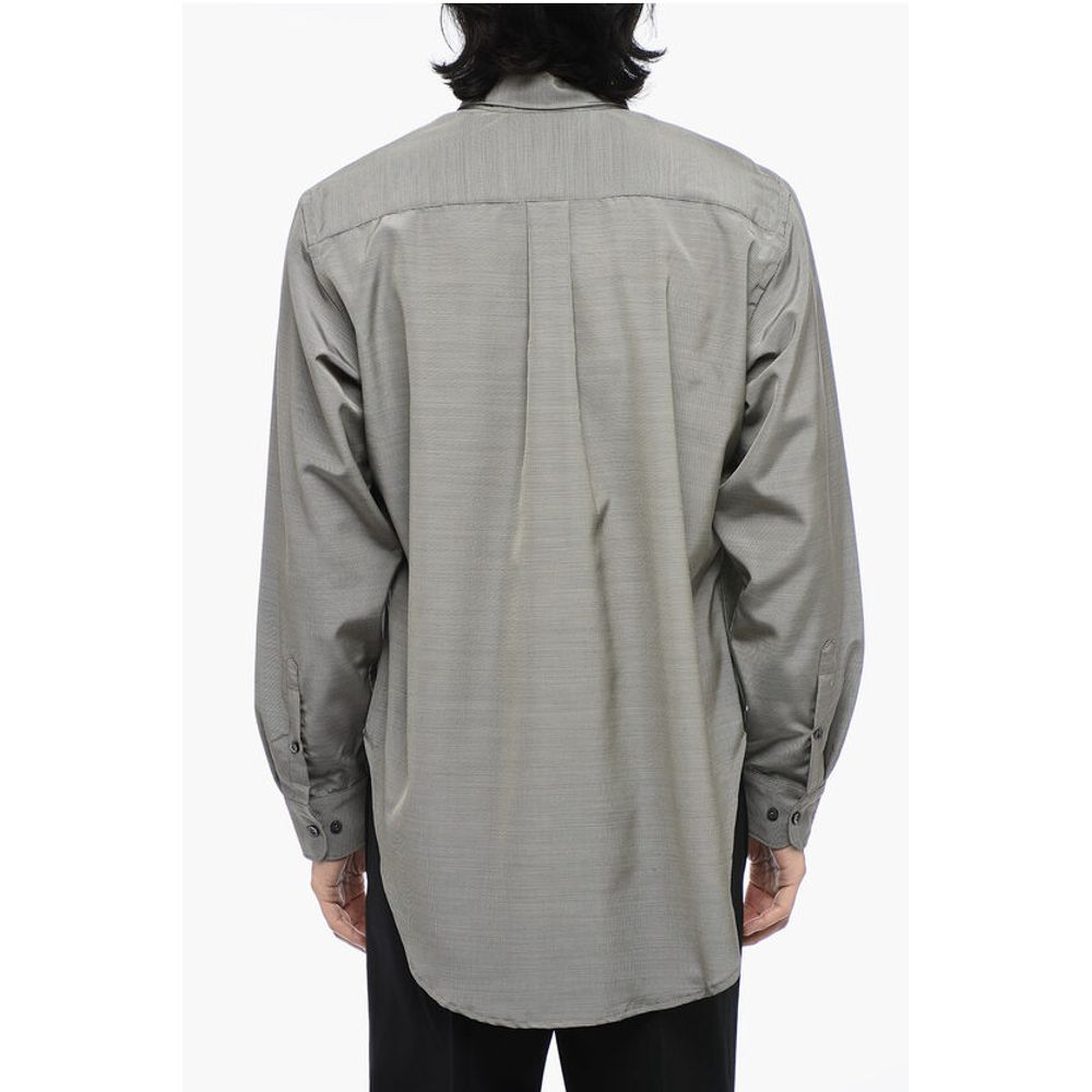 4SDesigns Micro Houndstooth Asymmetric Shirt