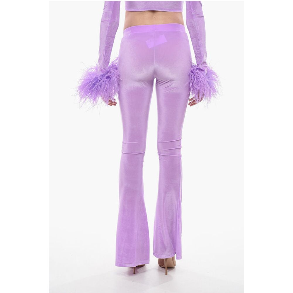 Adriana Hot Couture Boot Cut Chenille Pants with Side logo