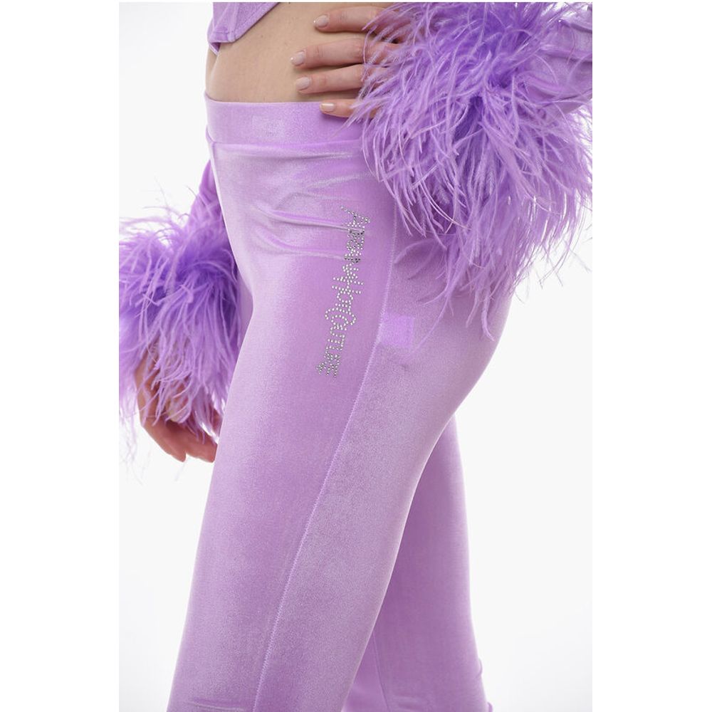 Adriana Hot Couture Boot Cut Chenille Pants with Side logo