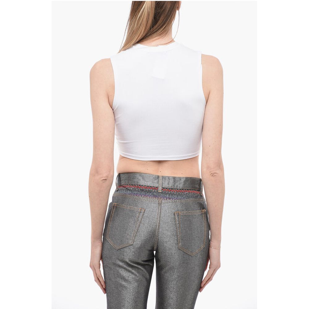 Adriana Hot Couture Rhinestoned Cropped Tank Top