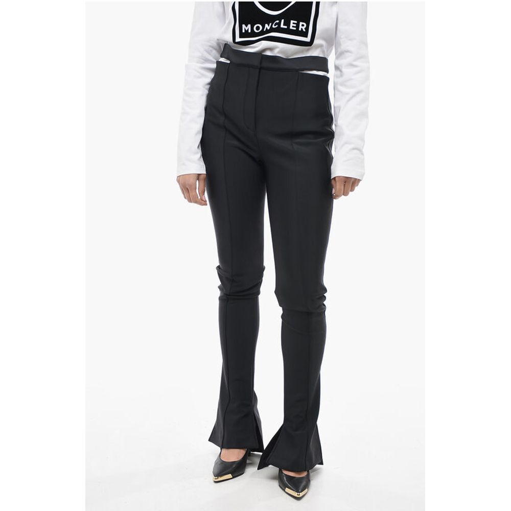 Mugler Elasticated Flared Pants with Cut Out Detail