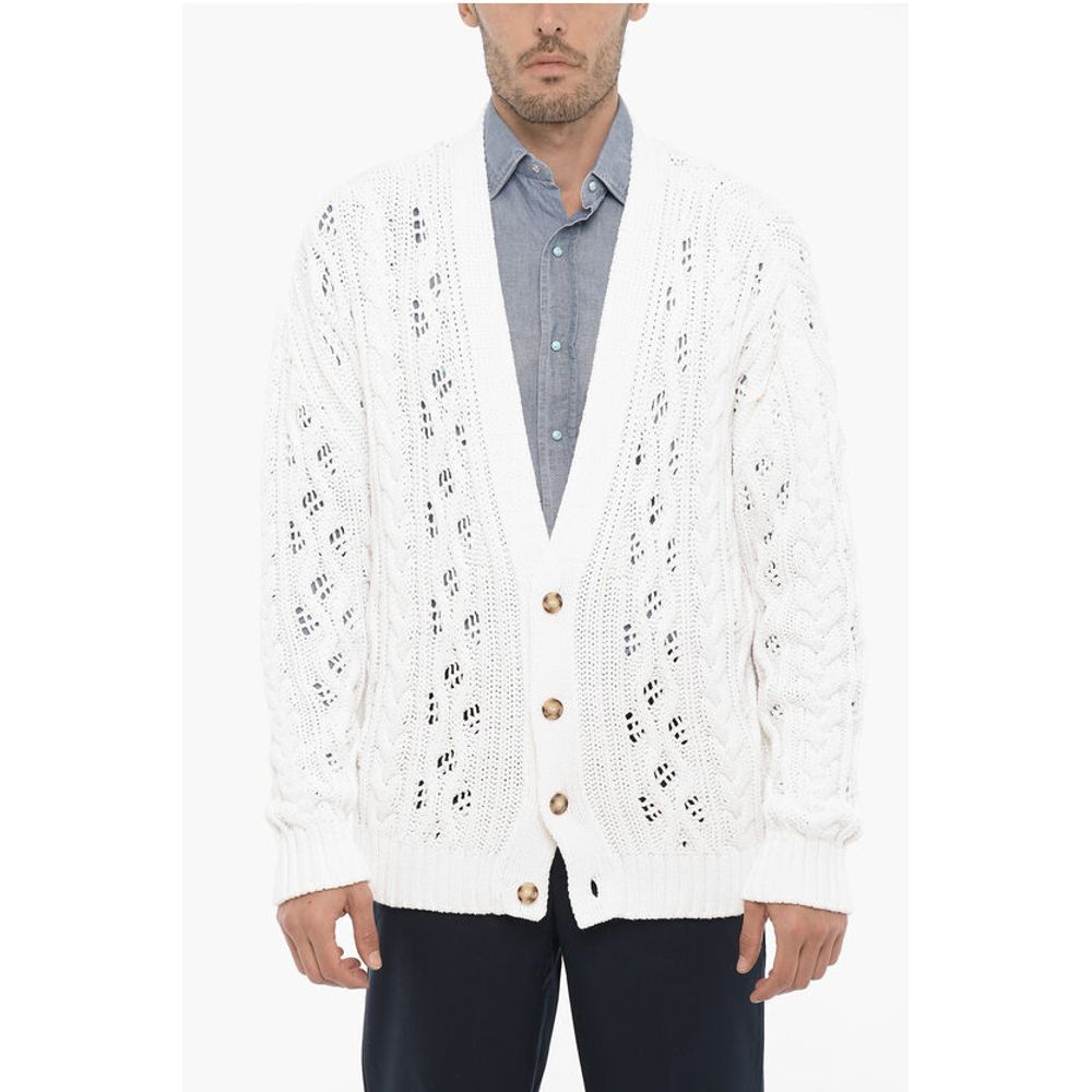 1989 Studio V-Neck Cable Knit Cardigan