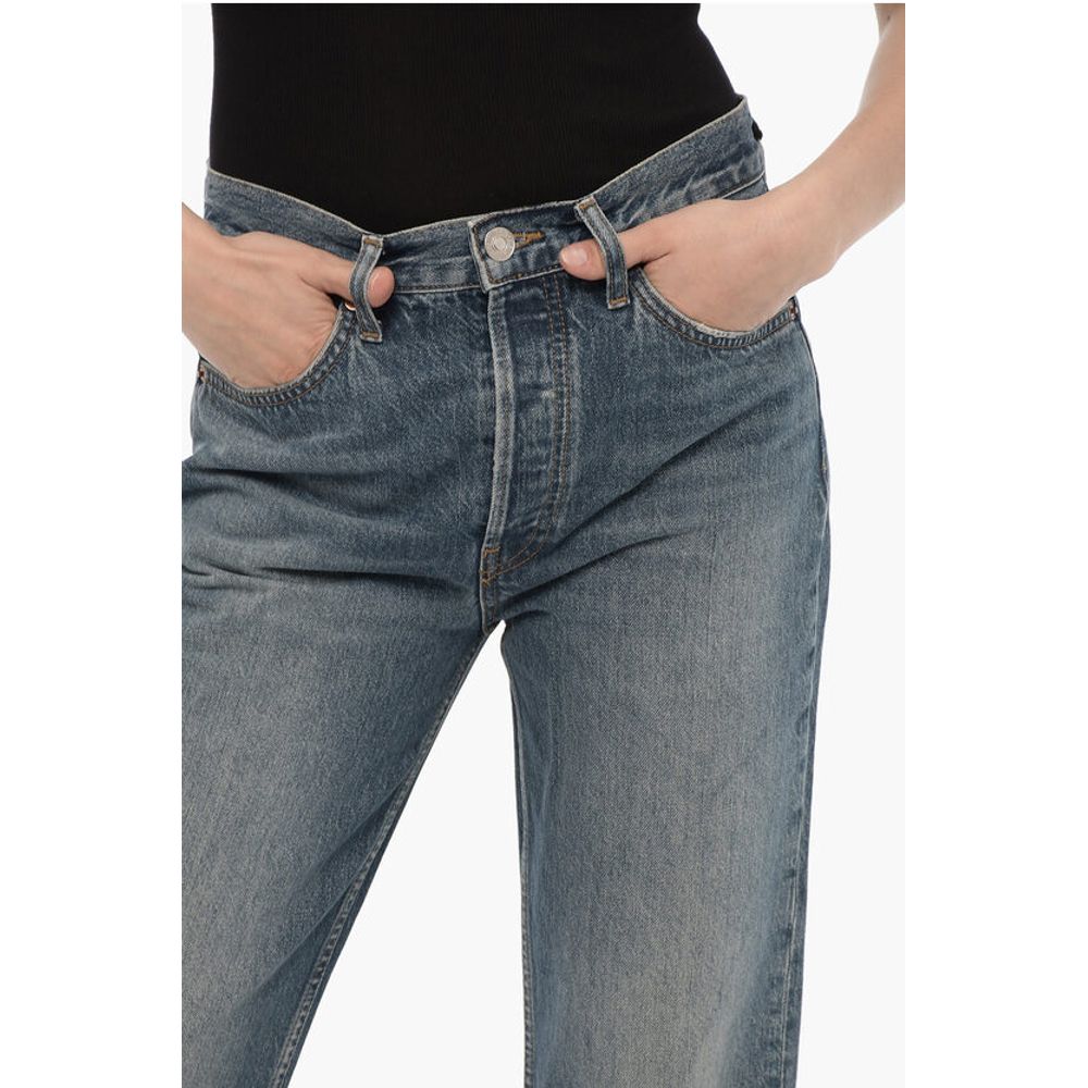 RE/DONE High-Waisted Straight Leg 70s STOVE PIPE Jeans 18cm