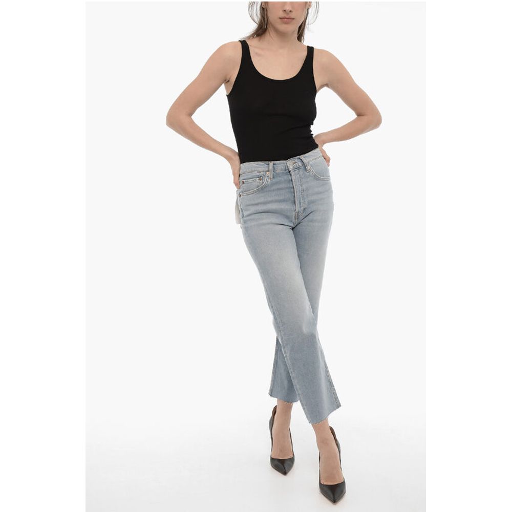 RE/DONE Straight Leg Stretch Denim 70s STOVE PIPE Jeans 18cm