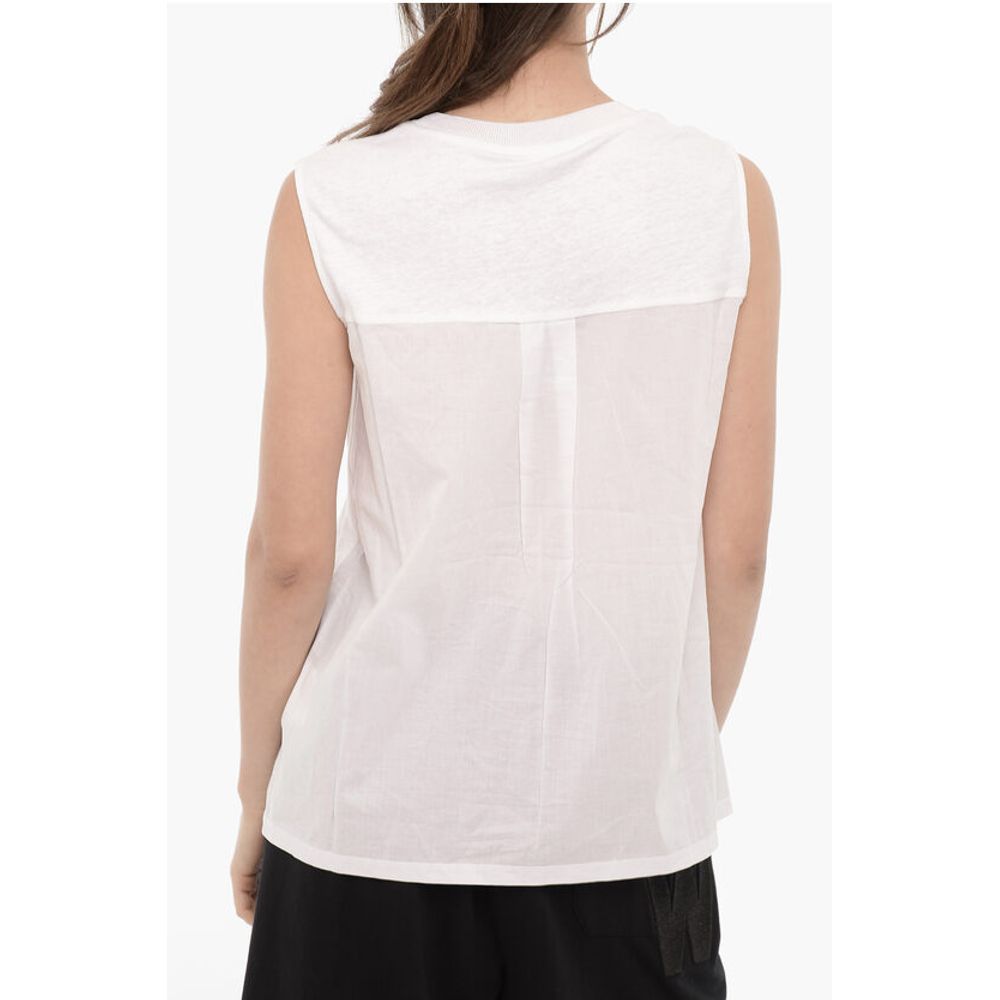 Woolrich Crew-Neck Double Fabric Tank Top