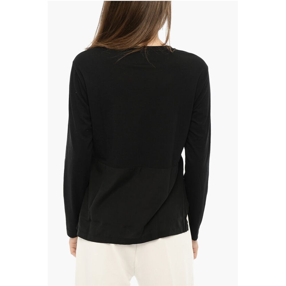 Woolrich Crew-Neck T-shirt with Breast Pocket and Side Split