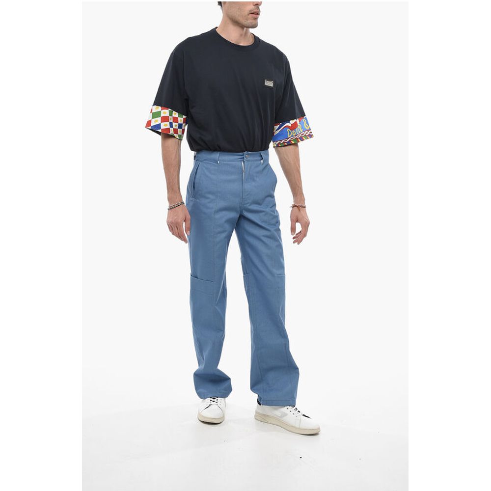 We11done Straight Leg Pants with Belt Loops