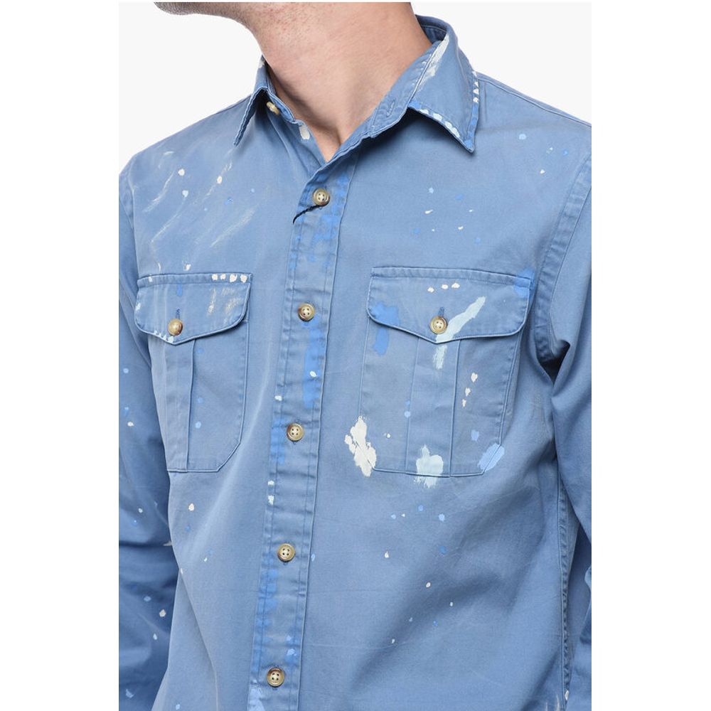 Polo Ralph Lauren Classic Fit Saharan Shirt with Paint Effect Print