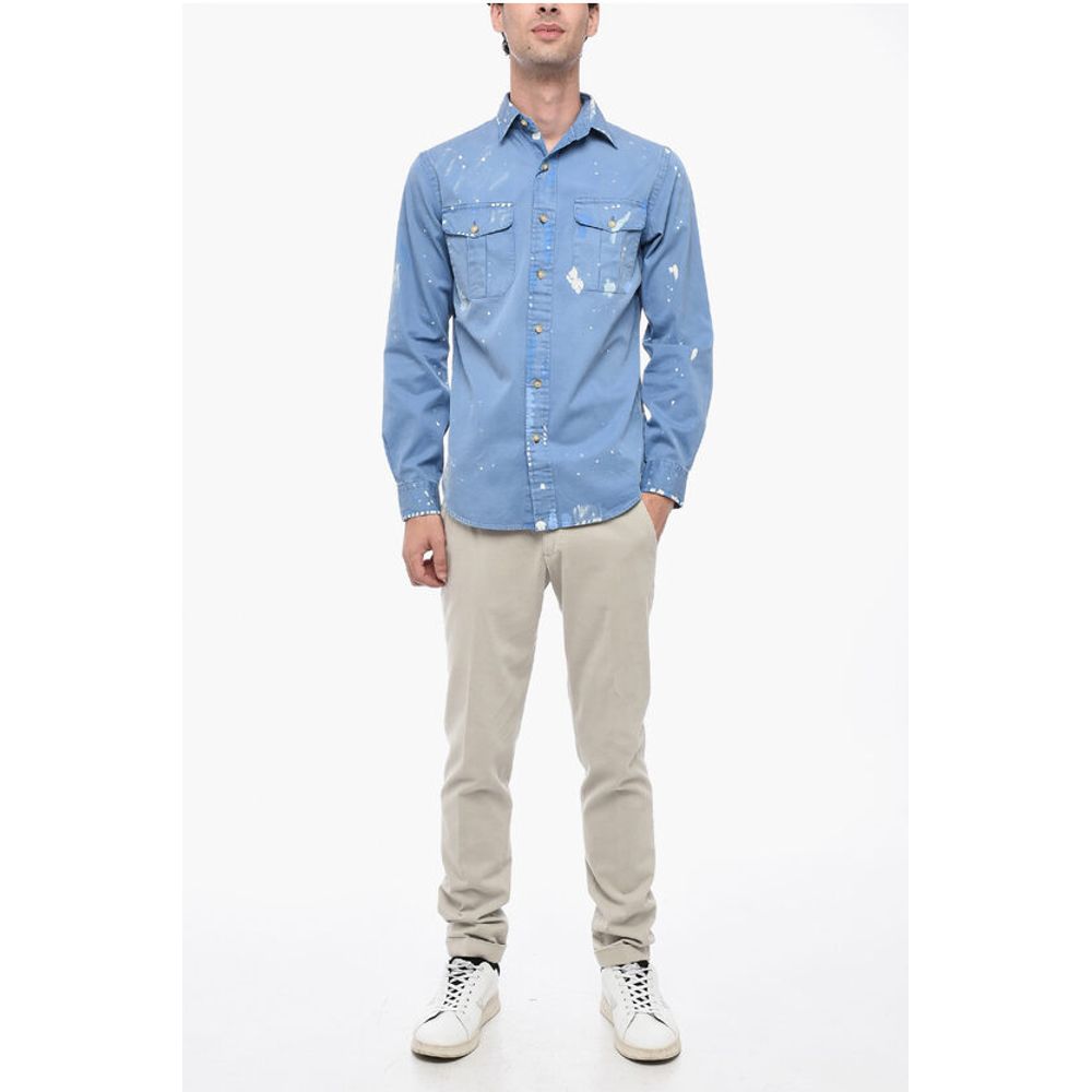 Polo Ralph Lauren Classic Fit Saharan Shirt with Paint Effect Print