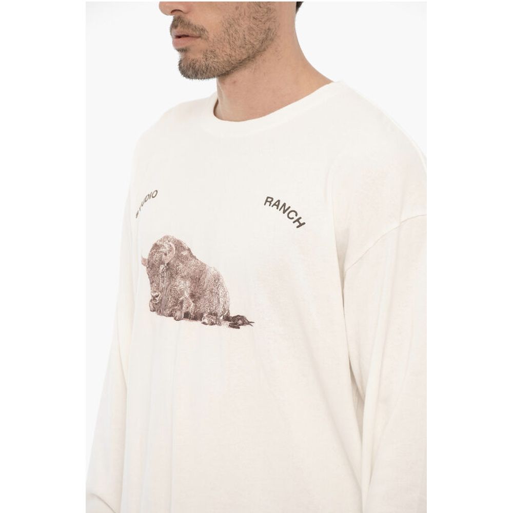 1989 Studio Long Sleeve STUDIO RANCH Crew-neck T-Shirt with Front Print