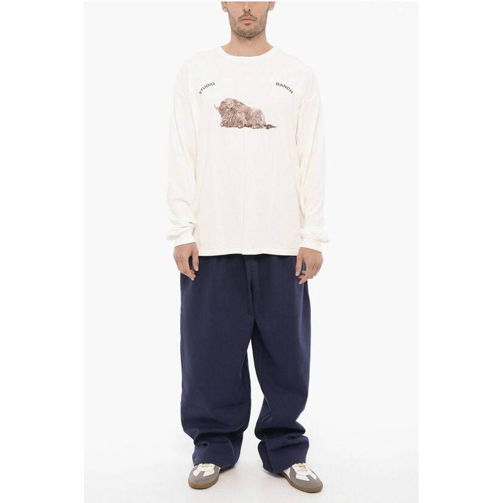 1989 Studio Long Sleeve STUDIO RANCH Crew-neck T-Shirt with Front Print