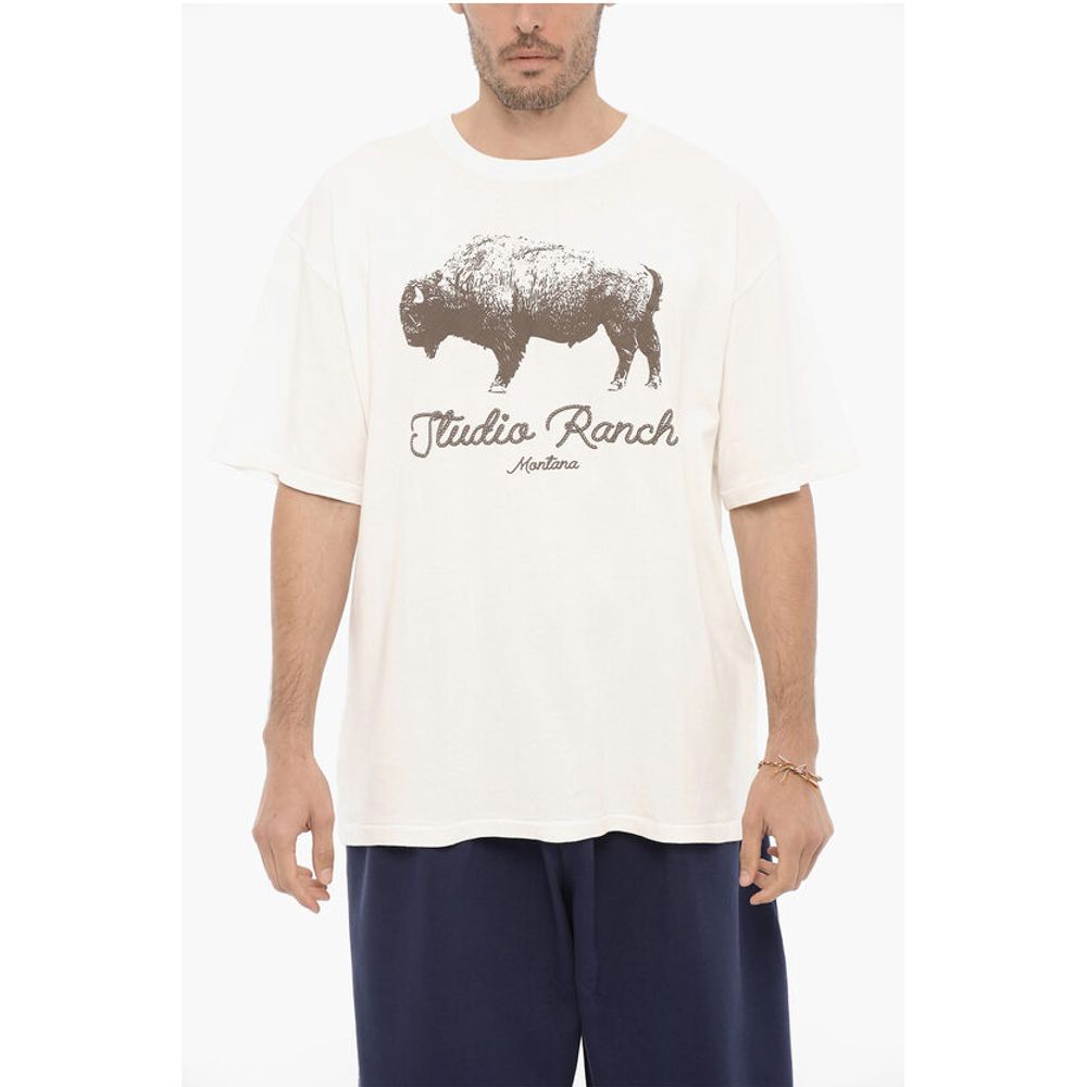 1989 Studio Front Printed STUDIO RANCH Crew-neck T-Shirt