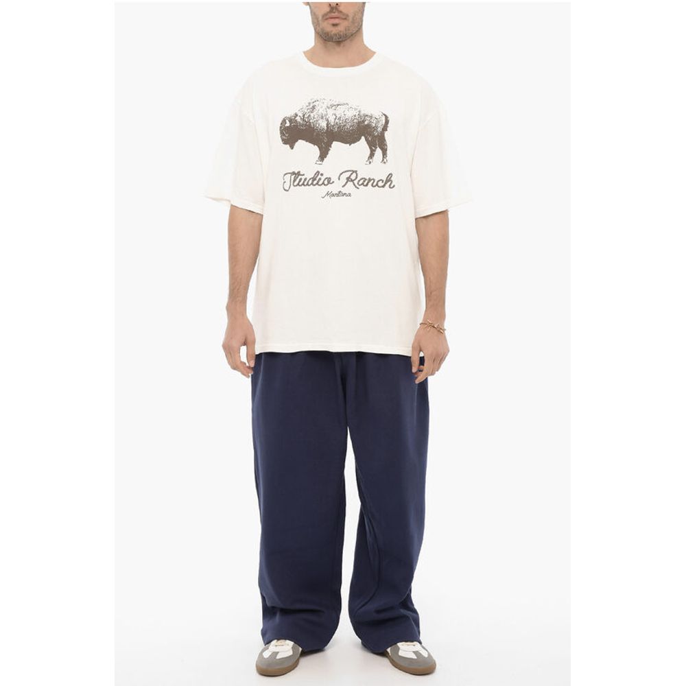 1989 Studio Front Printed STUDIO RANCH Crew-neck T-Shirt