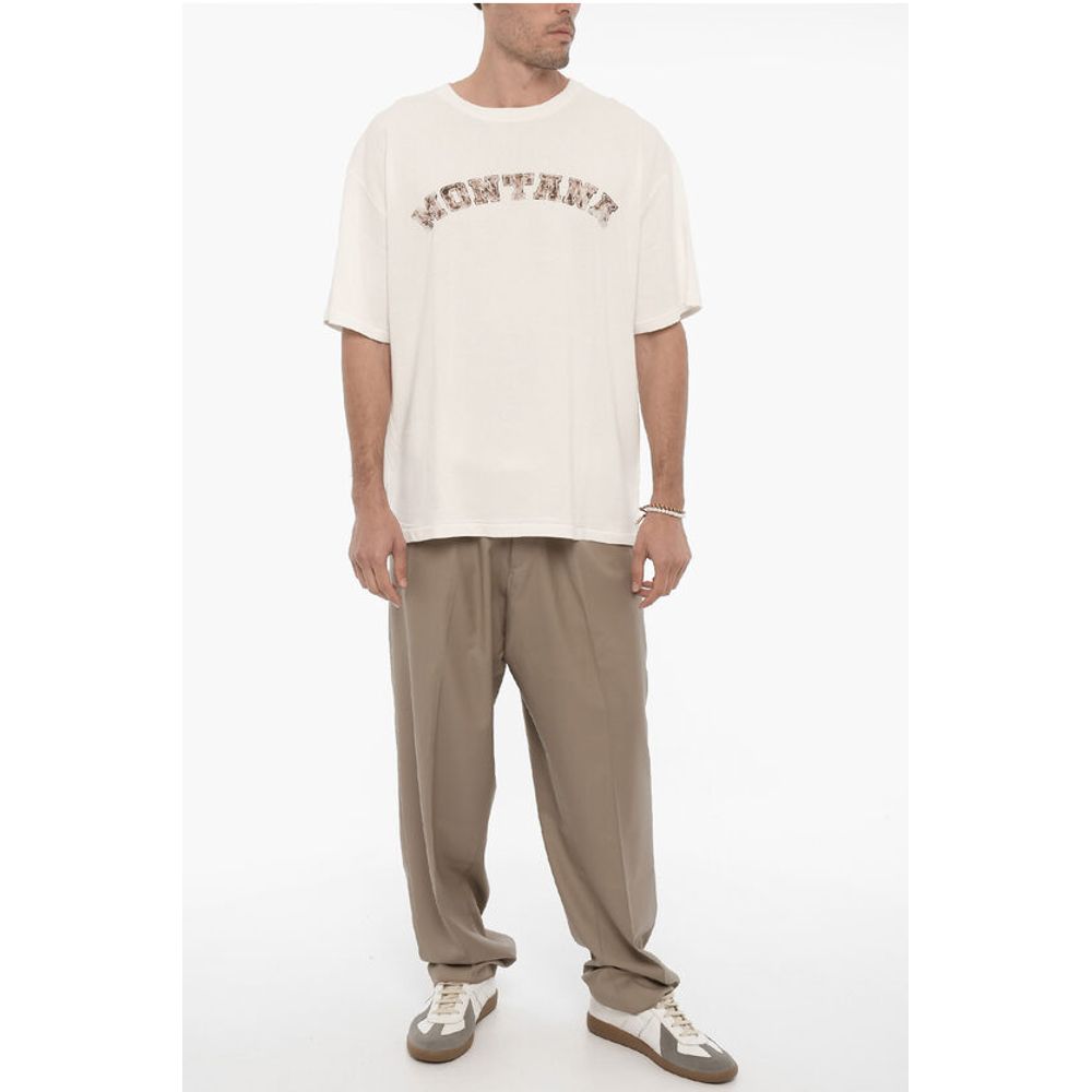 1989 Studio Oversize Fit MONTANA Crew-neck T-Shirt with Contrasting Prin