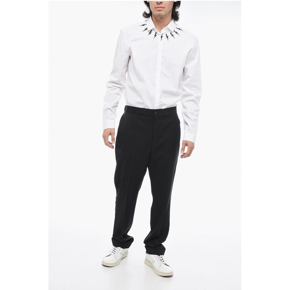 Hevo Wool TORRECHIANCA Pants with Back Drawstring