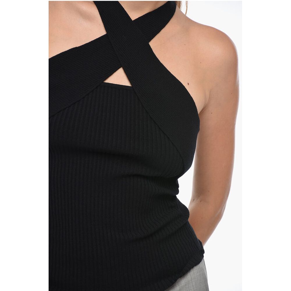 MSGM Ribbed Design Knitted Tank Top
