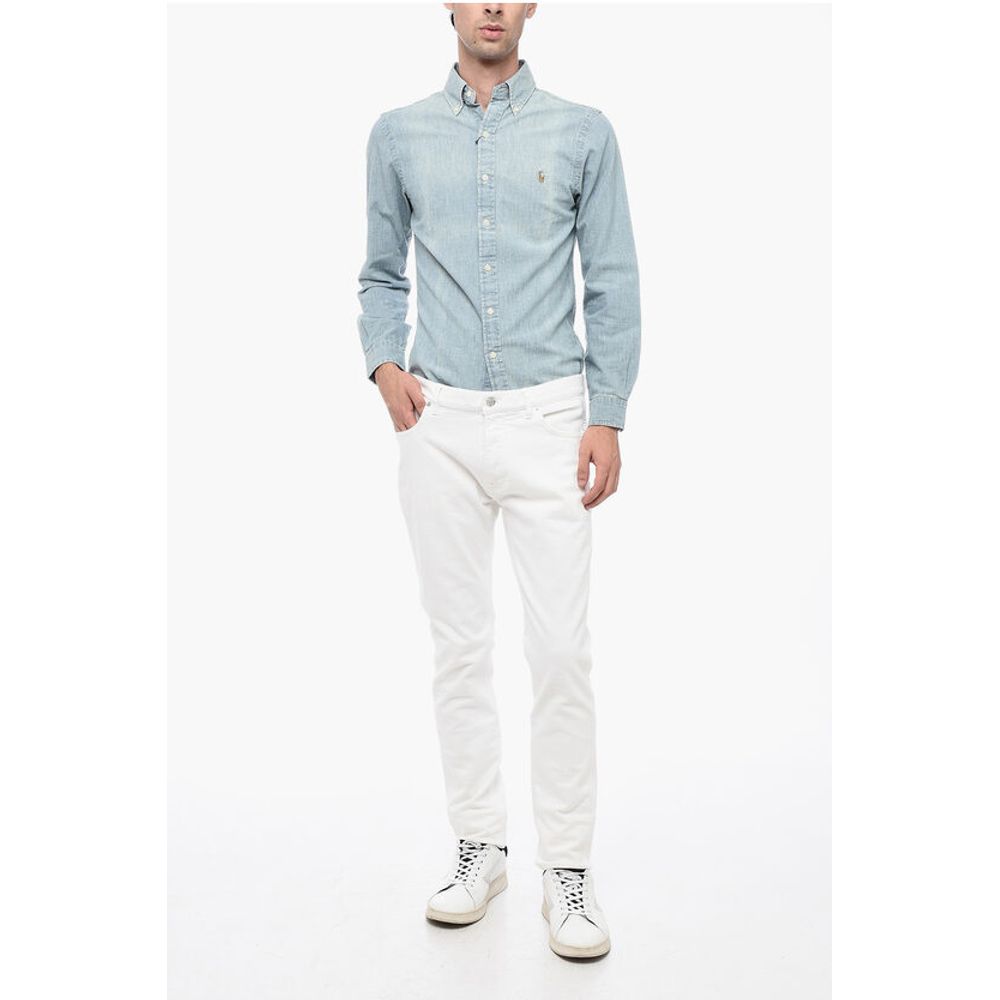 Berluti Stretch Cotton Slim Fit Jeans 16cm