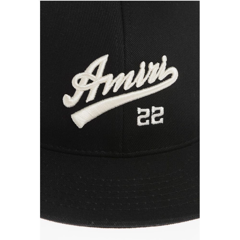 Amiri Solid Color Cap with Embossed Logo
