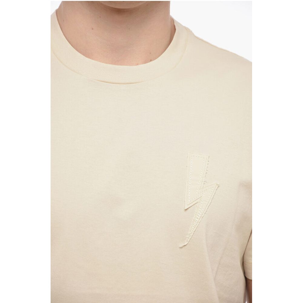 Neil Barrett Slim Fit BOLT BADGE T-Shirt with Logo Patch