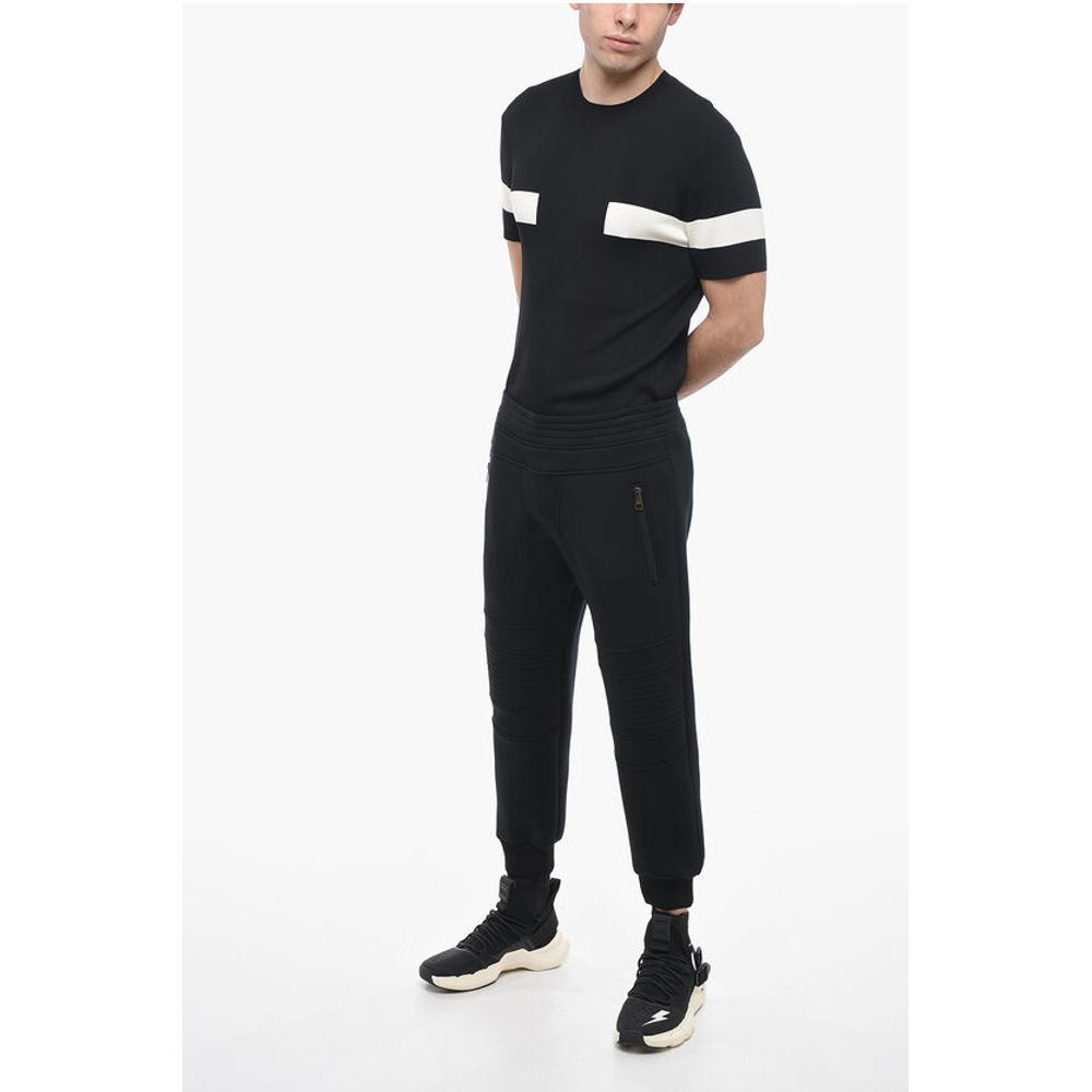 Neil Barrett Low-Waist Skinny Fit Neoprene Biker Pants