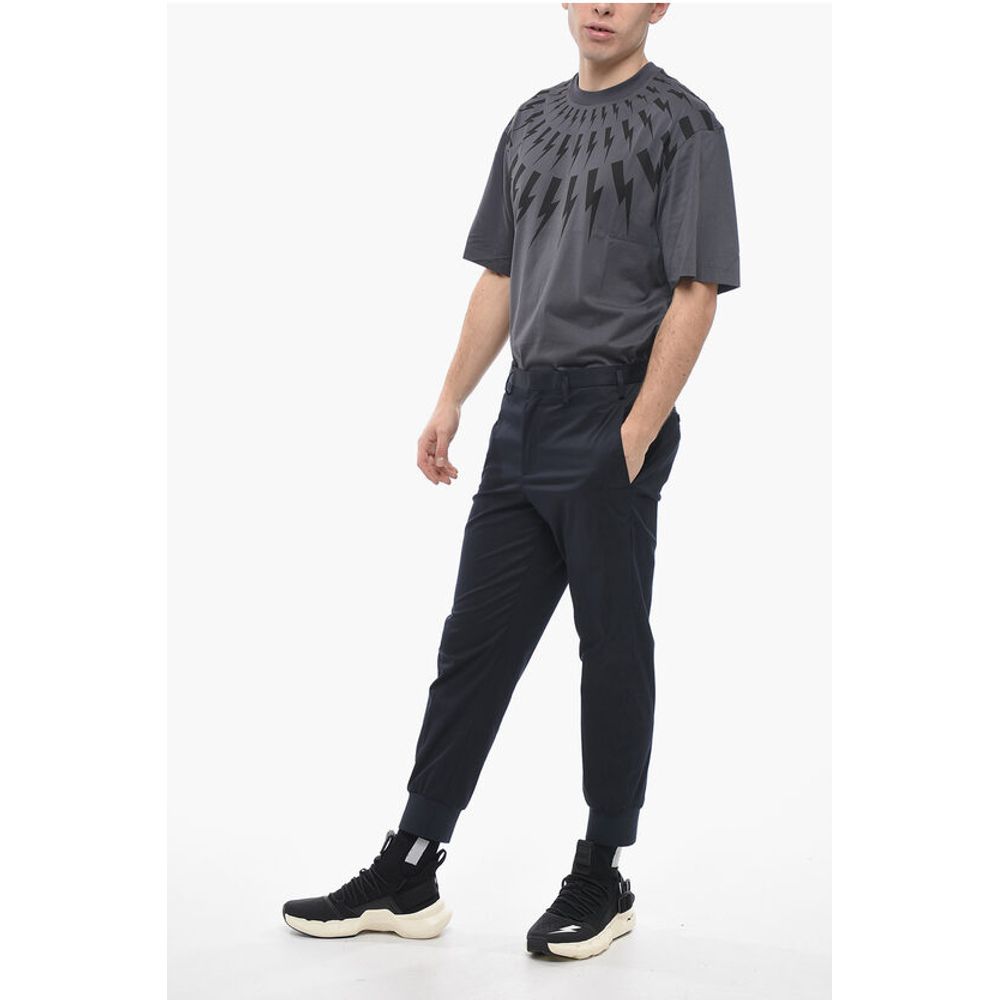 Neil Barrett Low-Rise Slim Fit JACK Pants with Cuffs