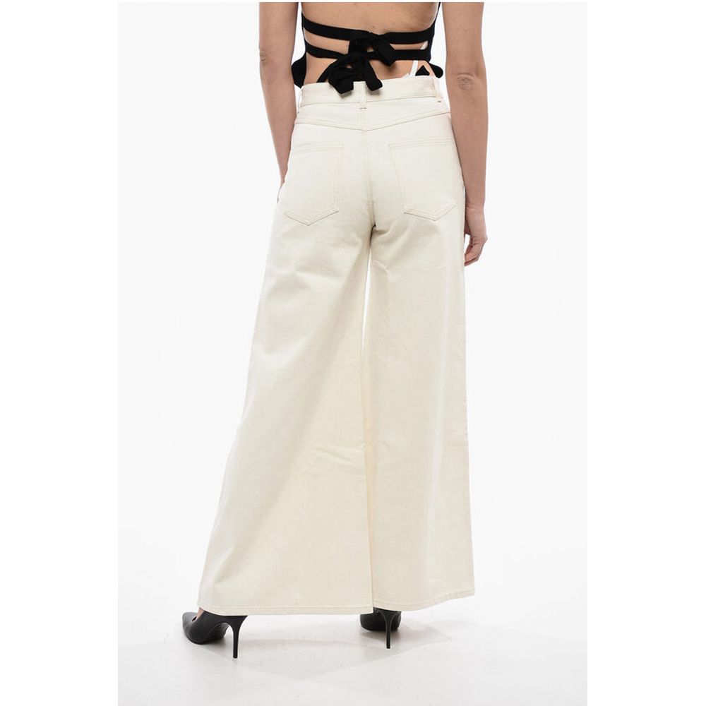 Chloé 5 Pocket Cotton Blend Palazzo Pants