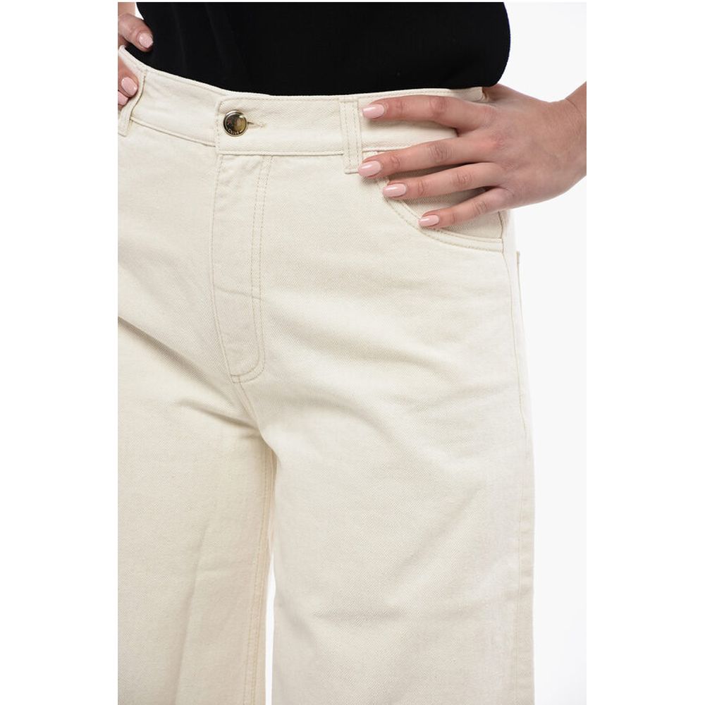 Chloé 5 Pocket Cotton Blend Palazzo Pants