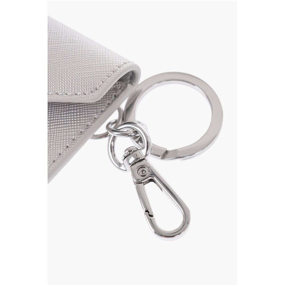 Moschino LOVE Saffiano Faux Leather Envelope Keyring