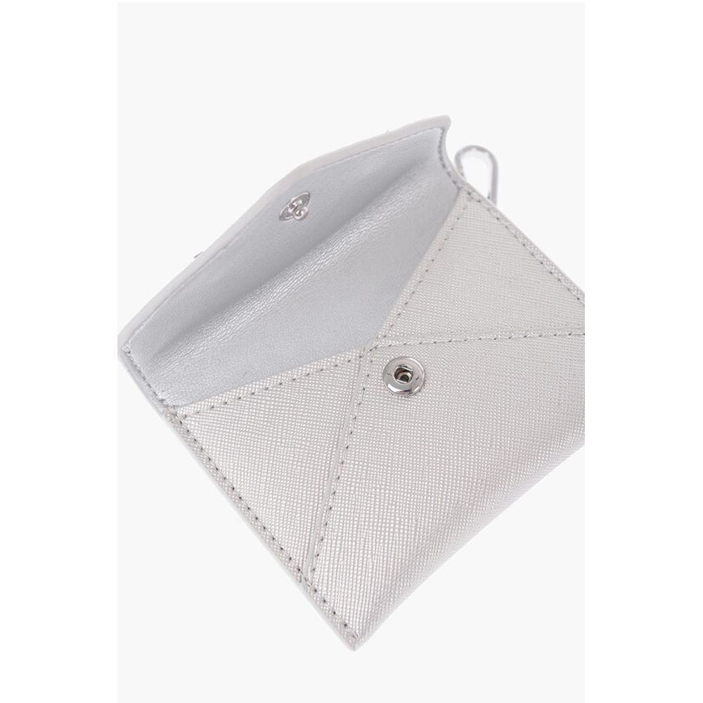 Moschino LOVE Saffiano Faux Leather Envelope Keyring