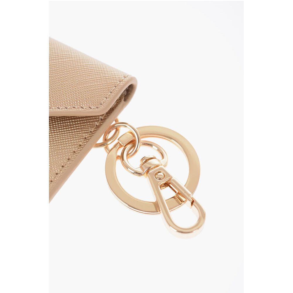 Moschino LOVE Saffiano Faux Leather Envelope Keyring