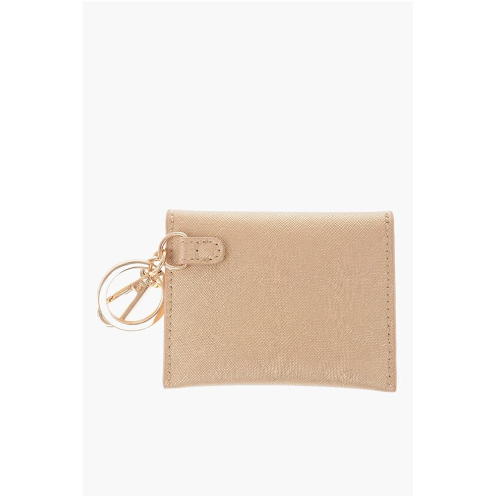 Moschino LOVE Saffiano Faux Leather Envelope Keyring