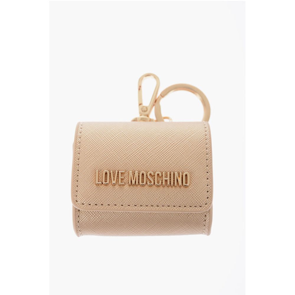 Moschino LOVE Saffiano Faux Leather Coin Purse with Key Holder