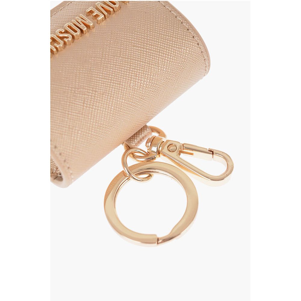 Moschino LOVE Saffiano Faux Leather Coin Purse with Key Holder
