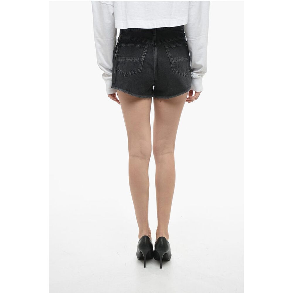 Amiri Distressed Effect Denim THRASHER Shorts