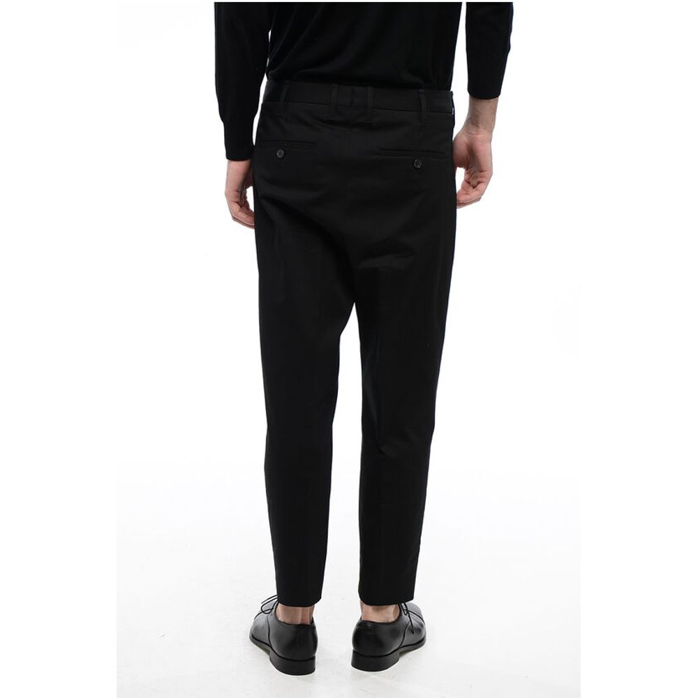 Neil Barrett Double-pleated MICK Stretch Cotton Pants