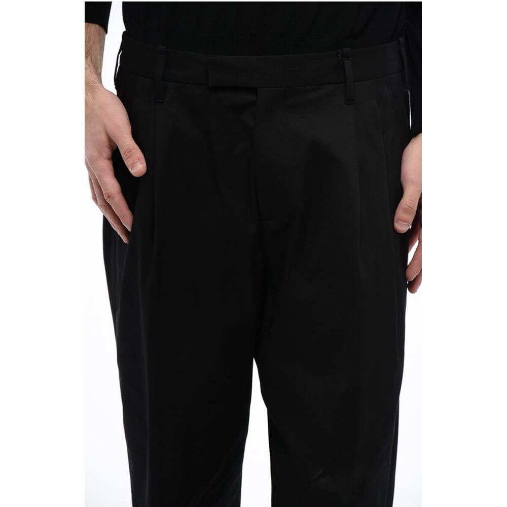 Neil Barrett Double-pleated MICK Stretch Cotton Pants