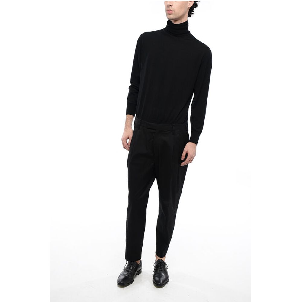 Neil Barrett Double-pleated MICK Stretch Cotton Pants