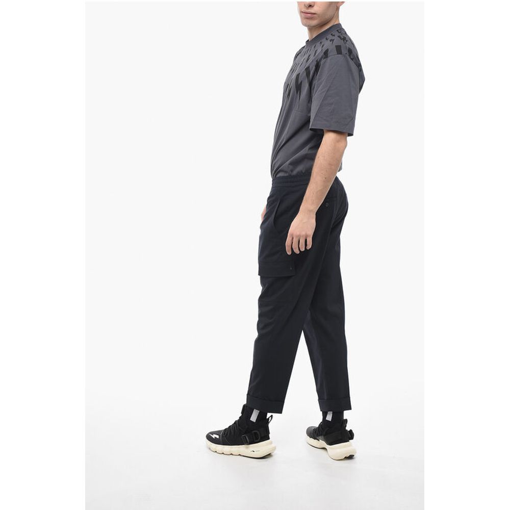 Neil Barrett Low Rise Virgin Wool Blend REM Cargo Pants