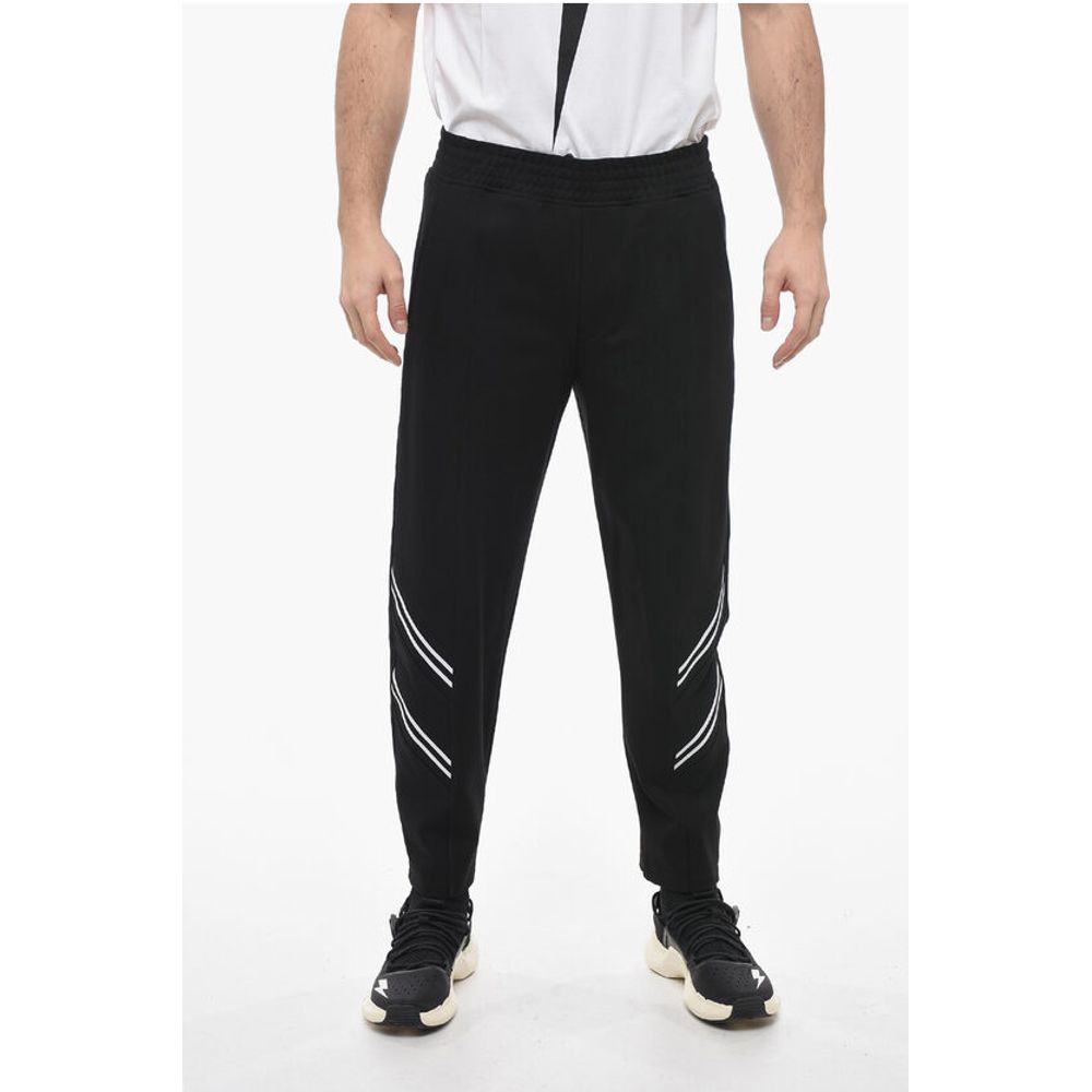 Neil Barrett Contrasting Band REM + VARSITY Sweatpants