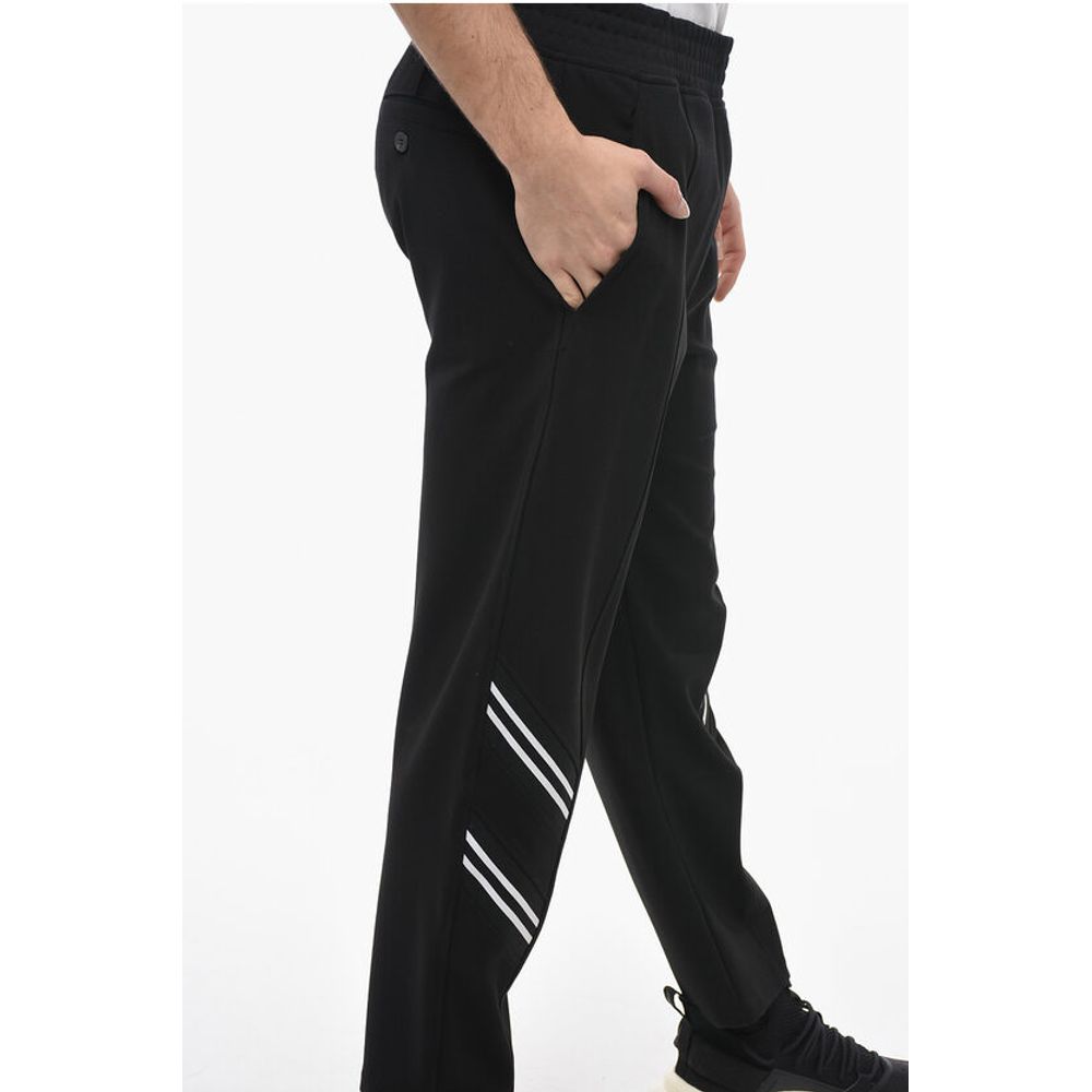 Neil Barrett Contrasting Band REM + VARSITY Sweatpants