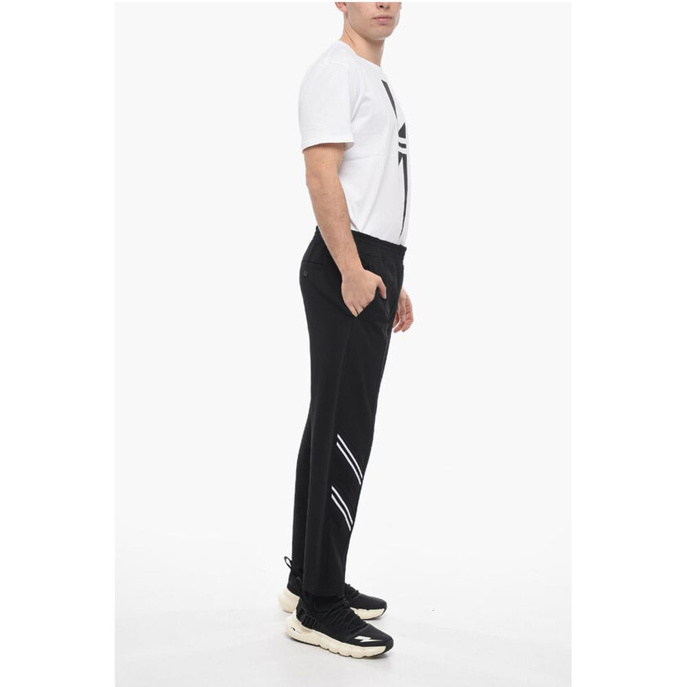 Neil Barrett Contrasting Band REM + VARSITY Sweatpants