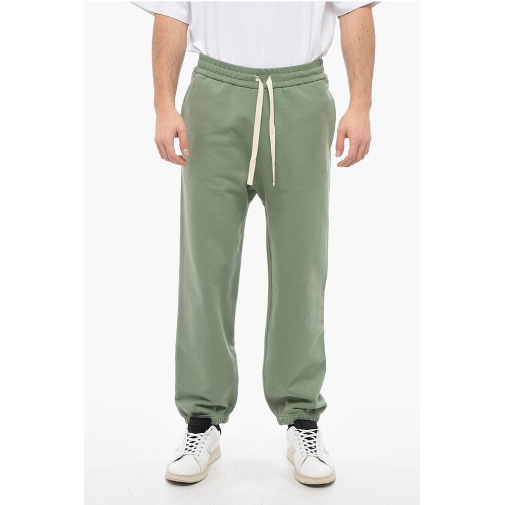 Jil Sander Brushed Cotton Joggers with Drawstring