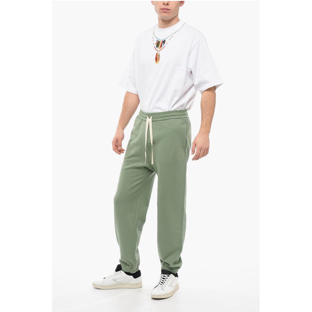 Jil Sander Brushed Cotton Joggers with Drawstring