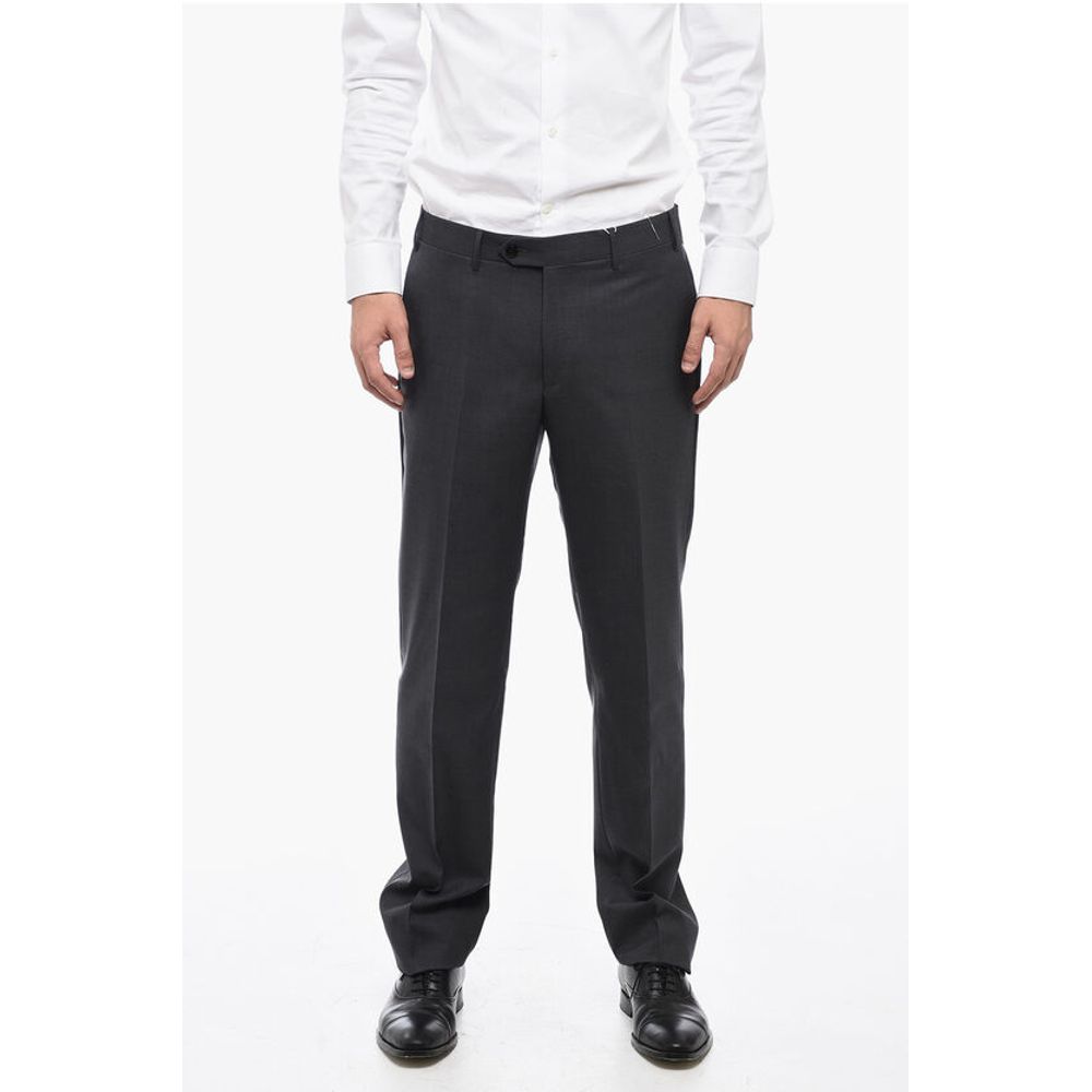 Corneliani Regular Fit Virgin Wool LEADER Pants