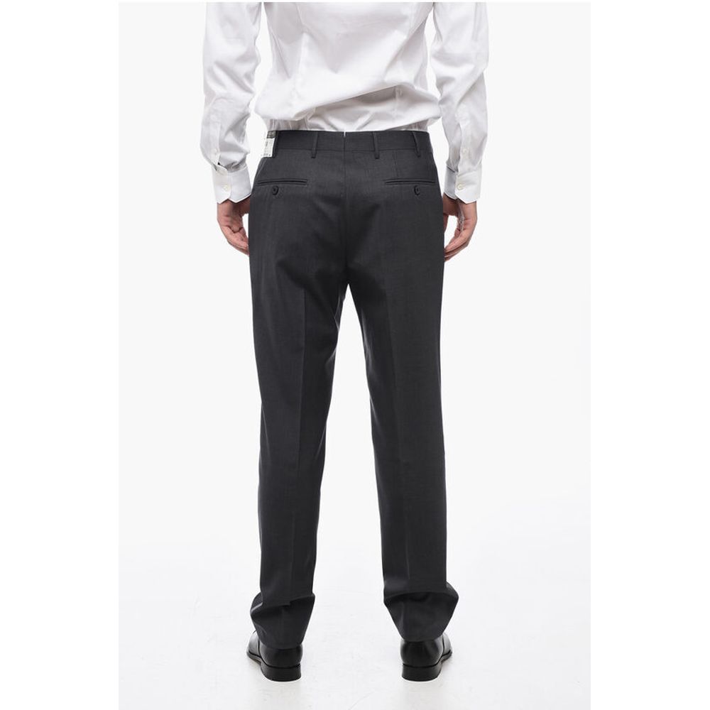 Corneliani Regular Fit Virgin Wool LEADER Pants