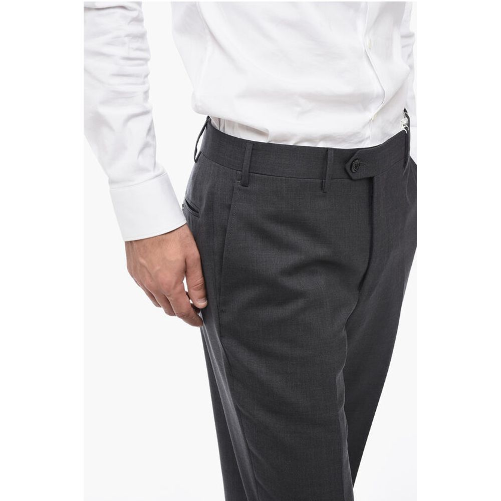 Corneliani Regular Fit Virgin Wool LEADER Pants