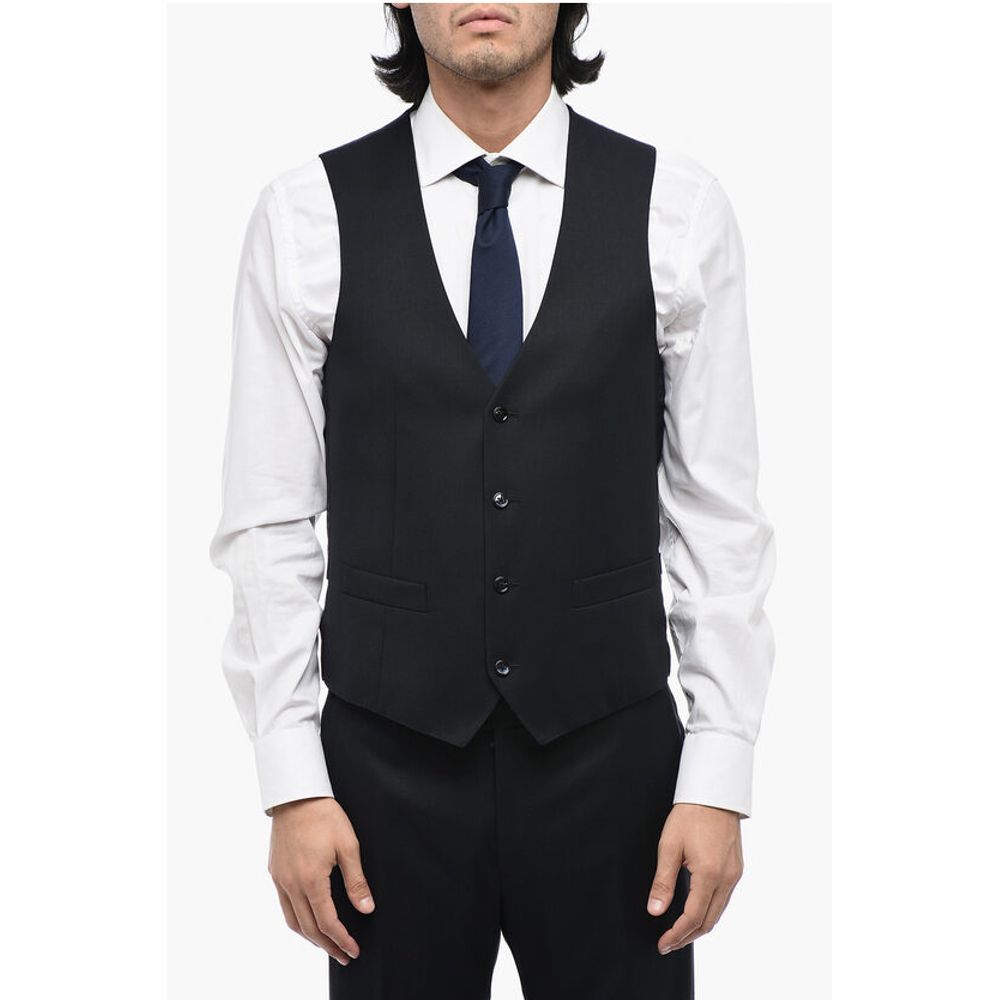 Corneliani Virgin Wool ACADEMY CERIMONIA Suit with Shawl Lapel